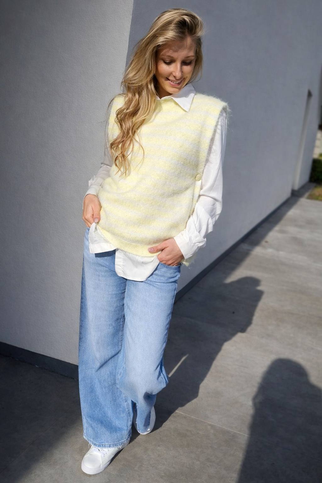 LEMON LAYERED KNIT VEST