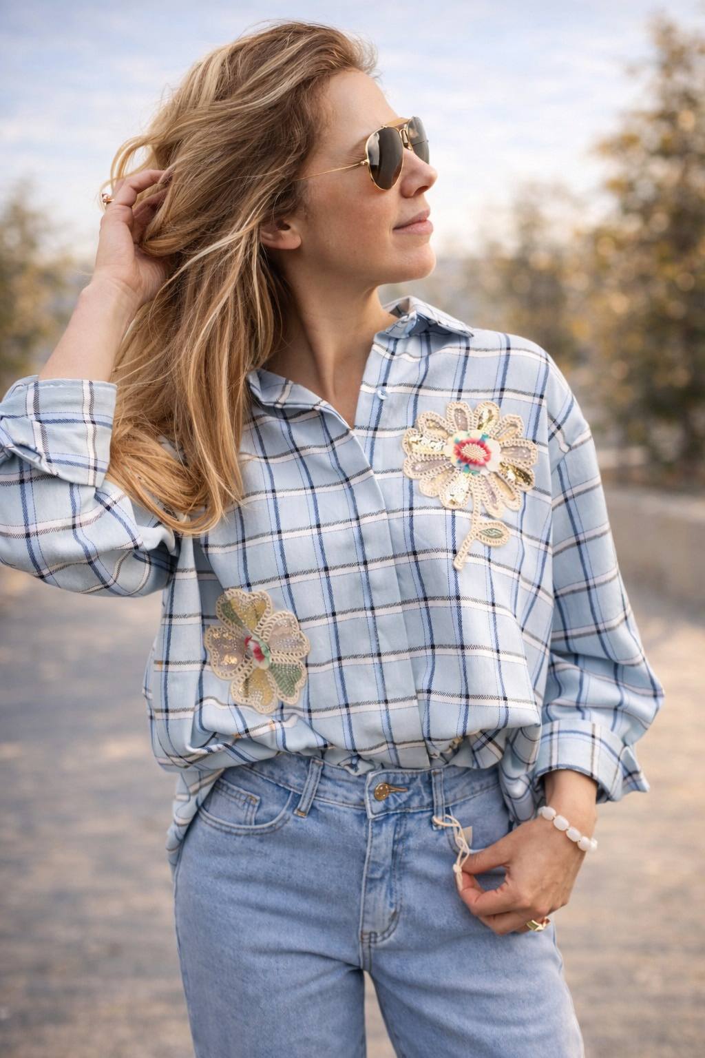 BLOUSE PAILLET