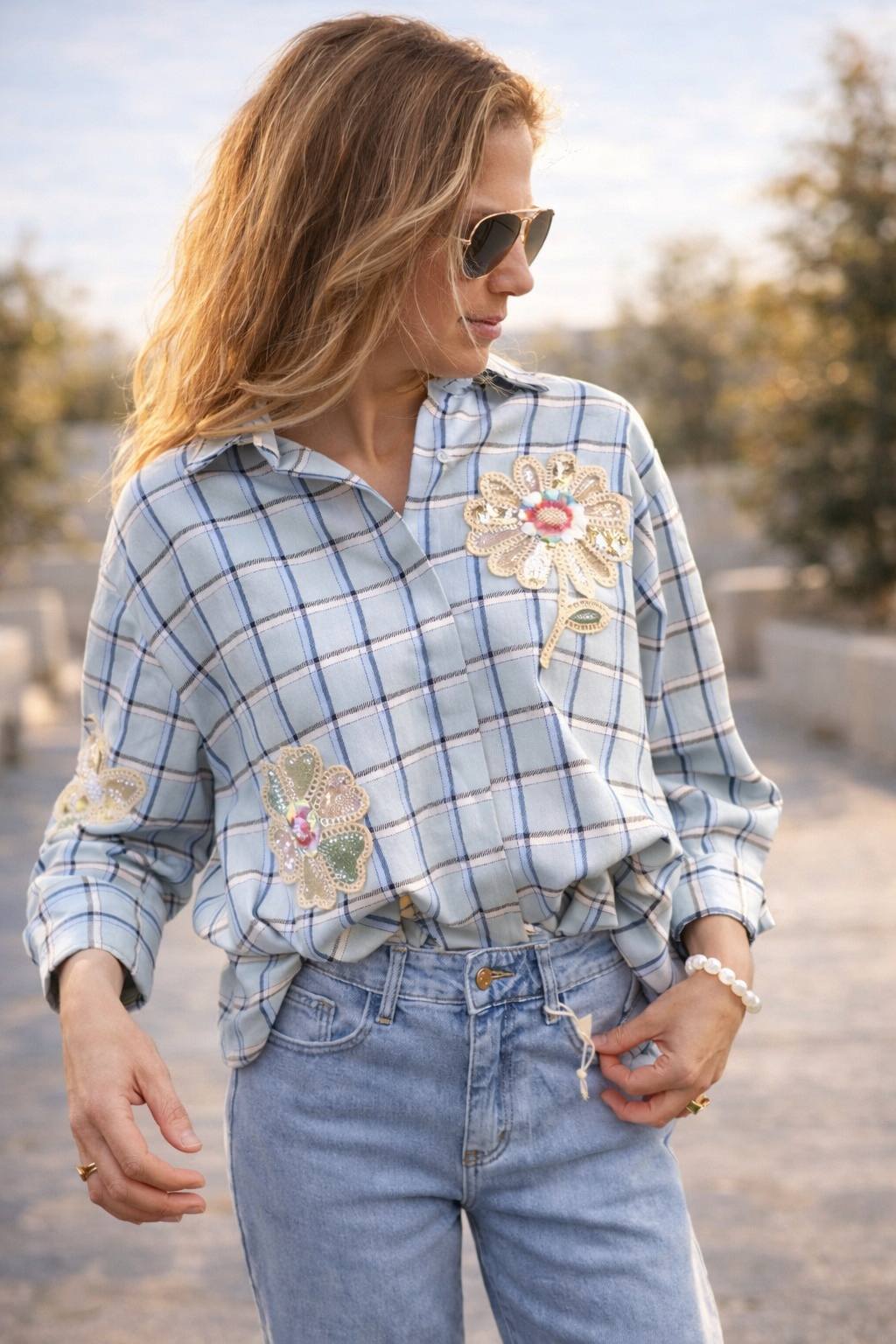 BLOUSE PAILLET